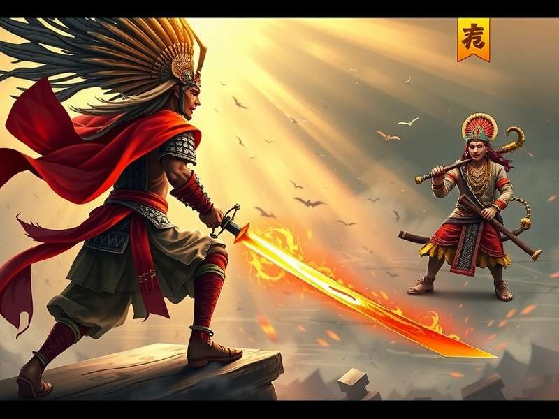 Samurai Legacy Indian Fables game artwork showing samurai and Indian deities